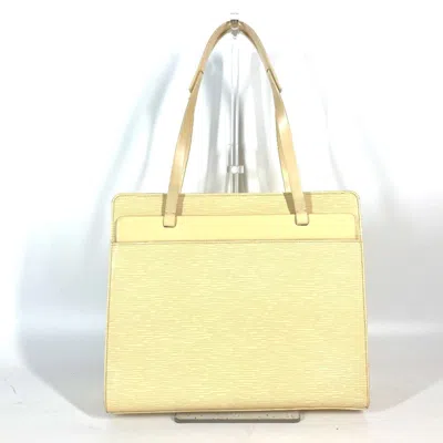 Pre-owned Louis Vuitton Vanilla Yellow Epi Leather Shoulder Bag Tote Bag () In Vanilla, Yellow
