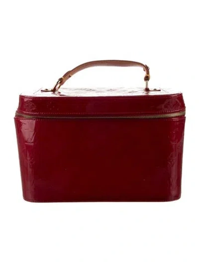 Pre-owned Louis Vuitton Vanity Case Gm In Red