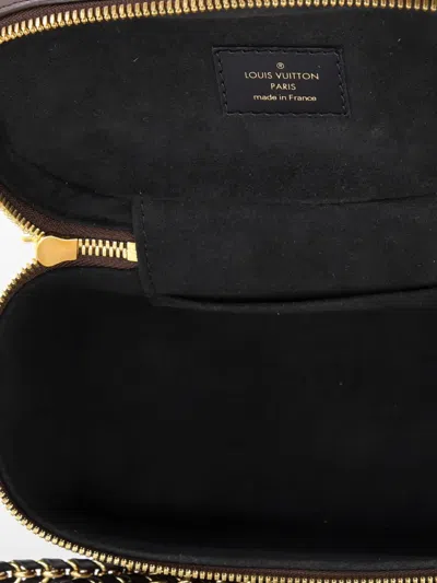 Pre-owned Louis Vuitton Vanity Handbag Reverse Monogram Canvas Pm Satchel In Brown