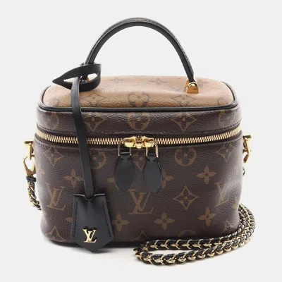 Pre-owned Louis Vuitton Vanity Nv Pm Hand Chain Crossbody Bag Monogram Reverse Lv