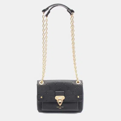Pre-owned Louis Vuitton Vavin Bb Black Monogram Empreinte Leather Chain Shoulder Bag