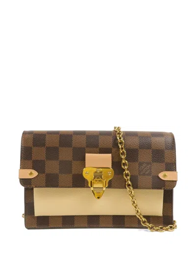 Pre-owned Louis Vuitton Vavin Damier Shoulder Bag In Brown