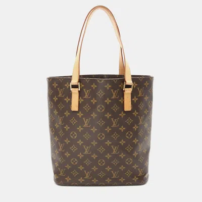 Pre-owned Louis Vuitton Vavin Gm Brown Monogram Canvas Shoulder Tote