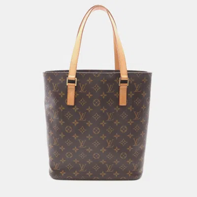 Pre-owned Louis Vuitton Vavin Gm Brown Monogram Canvas Tote