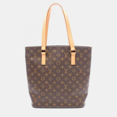 Pre-owned Louis Vuitton Vavin Gm Shoulder Tote Bag Monogram Canvas Leather In Brown
