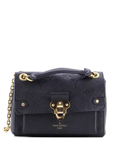 Pre-owned Louis Vuitton Vavin Handbag Monogram Empreinte Leather Bb Crossbody Bag In Black