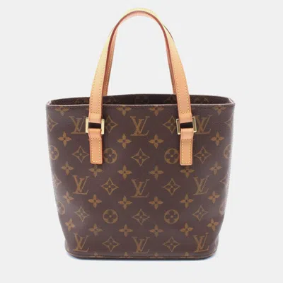 Pre-owned Louis Vuitton Vavin Pm Hand Tote Bag Monogram Leather Brown Lv