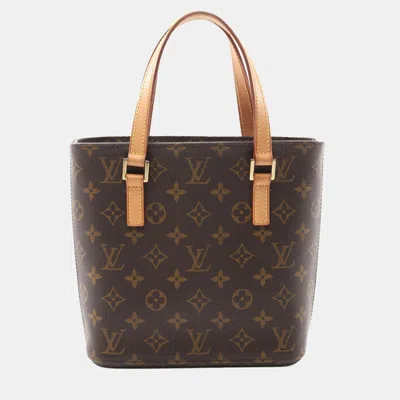 Pre-owned Louis Vuitton Vavin Pm Tote Handbag Monogram Canvas Brown