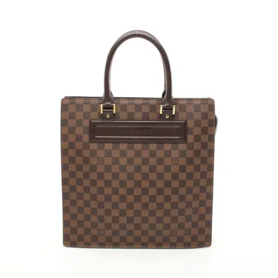 Pre-owned Louis Vuitton Venice Gm Damier Ebene Handbag Tote Bag Pvc Leather Brown