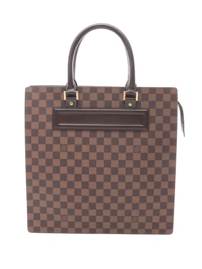 Pre-owned Louis Vuitton Venice Gm Damier-ebene Tote Bag In Brown