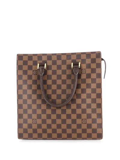 Pre-owned Louis Vuitton Venice Sac Plat Bag Damier Gm Tote Bag In Brown