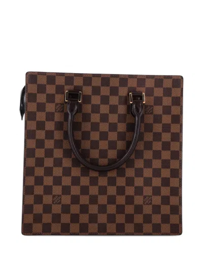 Pre-owned Louis Vuitton Venice Sac Plat Bag Damier Pm Tote Bag In Brown