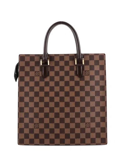 Pre-owned Louis Vuitton Venice Sac Plat Bag Damier Pm Tote Bag In Brown