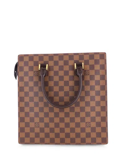 Pre-owned Louis Vuitton Venice Sac Plat Bag Damier Pm Tote Bag In Brown