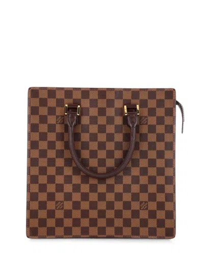 Pre-owned Louis Vuitton Venice Sac Plat Bag Damier Pm Tote Bag In Brown