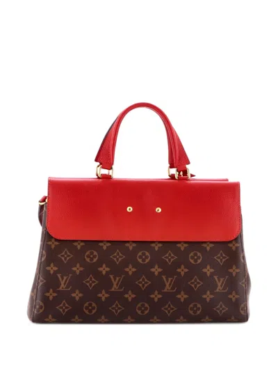 Pre-owned Louis Vuitton Venus Handbag Monogram Canvas And Leather Satchel In Brown