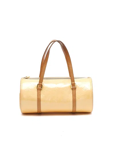 Pre-owned Louis Vuitton Vernis 30 Papillon Handbag In Sand