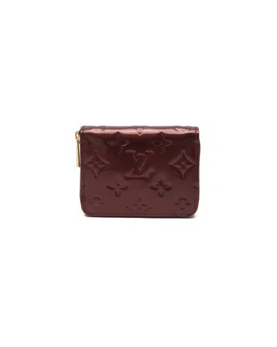 Louis Vuitton Vernis Coin Purse In Burgundy