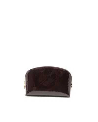 Louis Vuitton Vernis Cosmetic Pouch In Burgundy