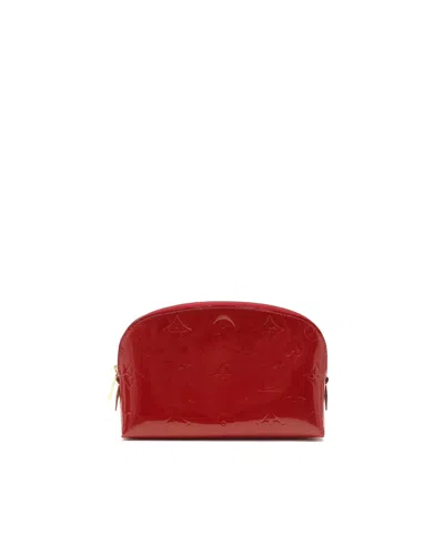 Louis Vuitton Vernis Cosmetic Pouch In Red