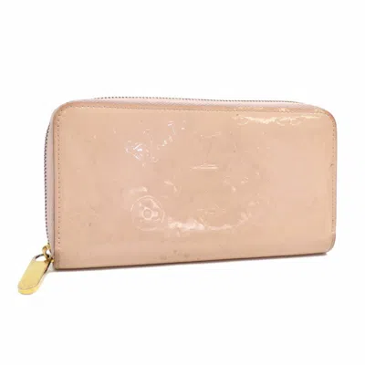 Pre-owned Louis Vuitton Vernis Pink Rose Ballerine Monogram Vernis Long Wallet (bi-fold) ()