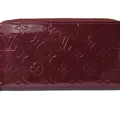 Pre-owned Louis Vuitton Vernis Rouge Fauviste Vernis Long Wallet (bi-fold) ()