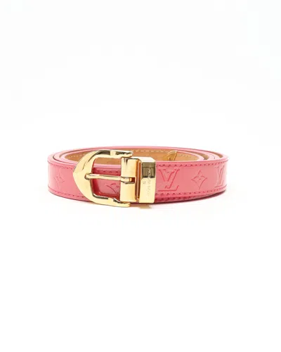 Pre-owned Louis Vuitton Vernis Santur Belt