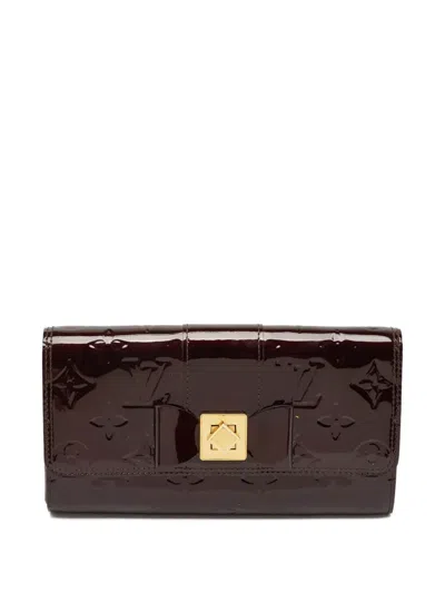 Pre-owned Louis Vuitton Vernis Sarah Wallet