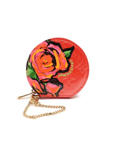 Louis Vuitton Vernis Stephen Sprouse Rose Coin Purse In Red