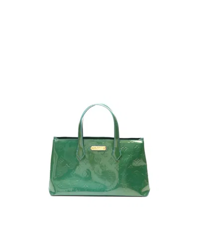 Pre-owned Louis Vuitton Vernis Wilshire Pm Tote In Green