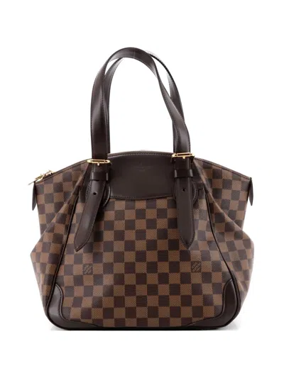 Pre-owned Louis Vuitton Verona Handbag Damier Mm Shoulder Bag In Brown