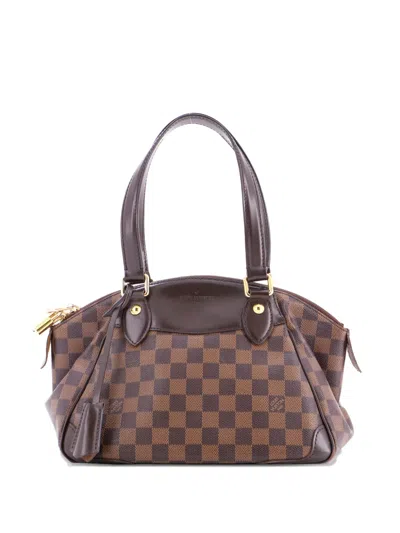 Pre-owned Louis Vuitton Verona Handbag Damier Pm Shoulder Bag In Brown