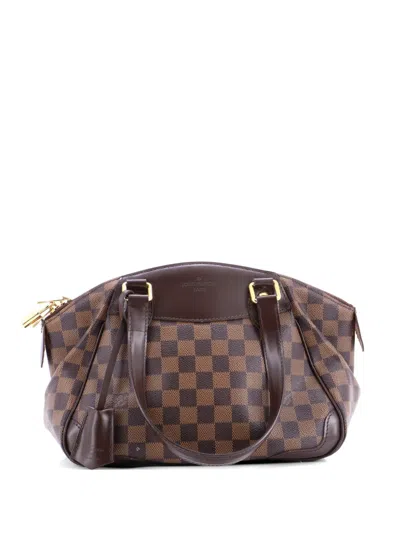Pre-owned Louis Vuitton Verona Handbag Damier Pm Shoulder Bag In Brown