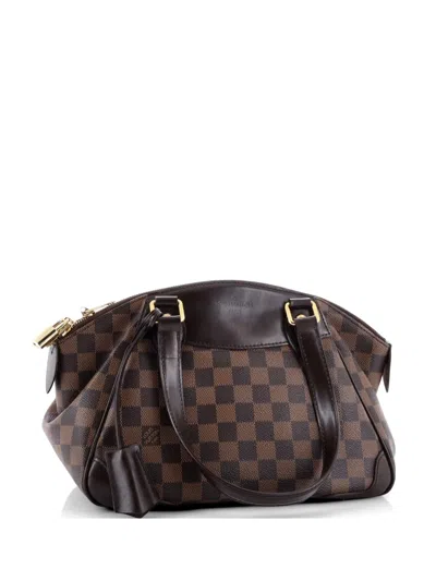 Pre-owned Louis Vuitton Verona Handbag Damier Pm Shoulder Bag In Brown