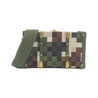 Pre-owned Louis Vuitton Vert Coated Canvas Shoulder Bag ()
