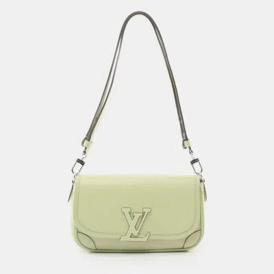 Pre-owned Louis Vuitton Vert Noto Epi Buci Nm Shoulder Bag In Green