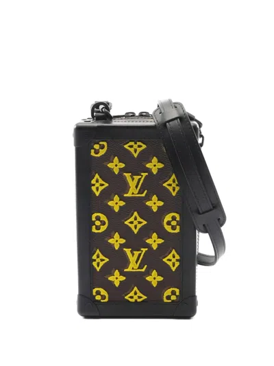 Pre-owned Louis Vuitton Vertical Soft Trunk Monogram Tuftage Cross Body Bag In Brown