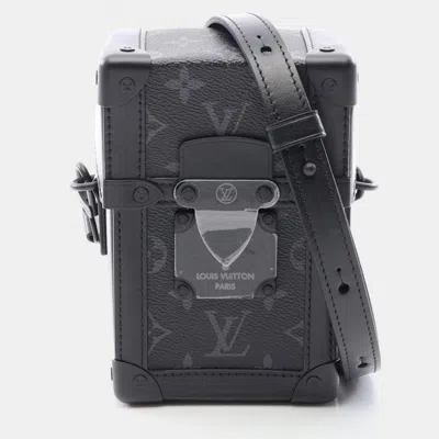 Pre-owned Louis Vuitton Vertical Trunk Wearable Wallet Monogram Eclipse Black Monogram Canvas Leather Crossbody Bag