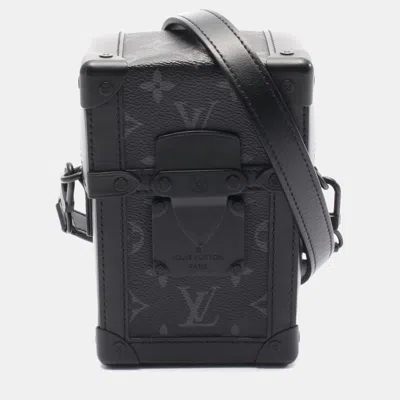 Pre-owned Louis Vuitton Vertical Trunk Wearable Wallet Shoulder Bag Coated Canvas Leather Monogram Eclipse Black