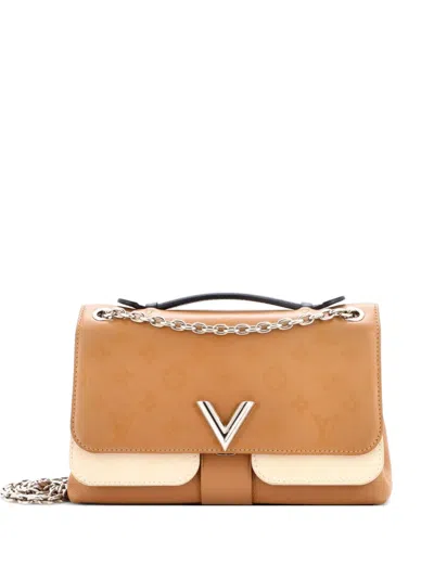 Pre-owned Louis Vuitton Very Chain Bag Monogram Leather Shoulder Bag In Brown