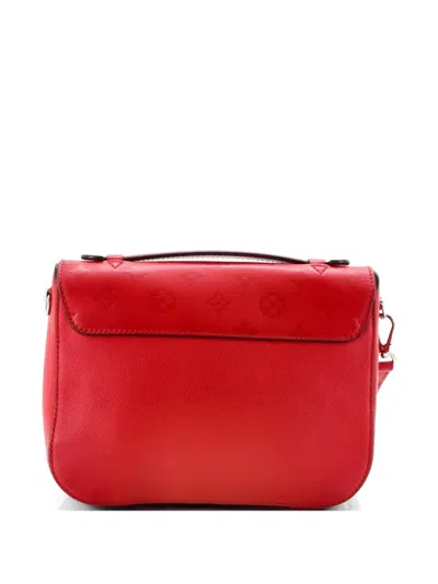 Pre-owned Louis Vuitton Very Messenger Monogram Leather Shoulder Bag In Red