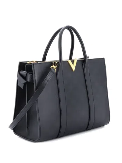 Pre-owned Louis Vuitton Very Monogram Leather Gm Tote Bag In Black