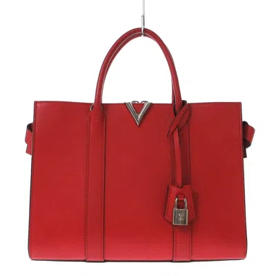 Pre-owned Louis Vuitton Very Tote Leather Tote Bag () In Red