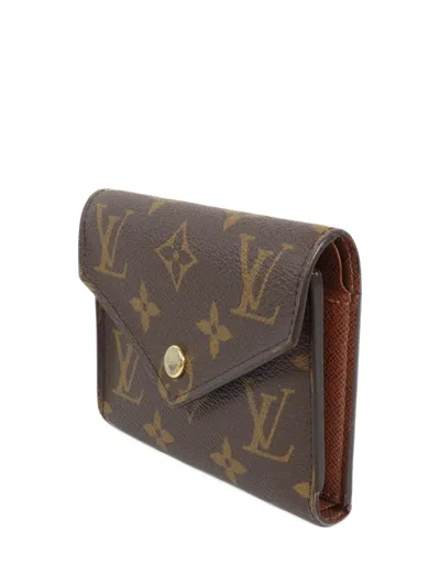 Pre-owned Louis Vuitton Victorine Monogram Wallet In Brown