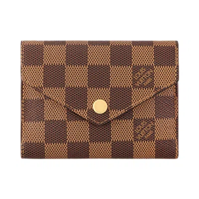 Pre-owned Louis Vuitton Victorine Wallet 'brown Damier Ebene Canvas' | Women's Size Onesize