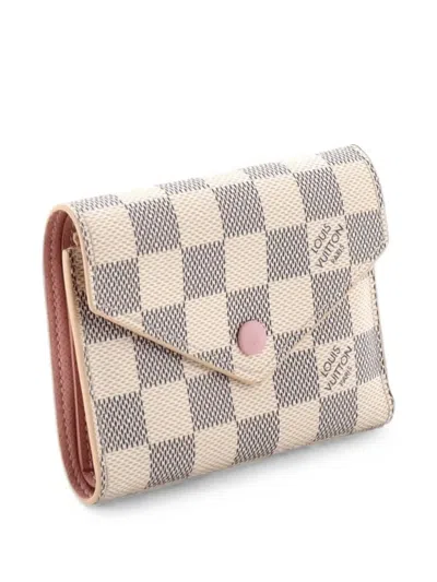 Pre-owned Louis Vuitton Victorine Wallet Damier Small Wallets In Pink