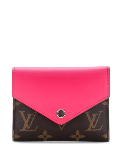 Pre-owned Louis Vuitton Victorine Wallet Monogram Canvas And Leather Small Wallets In Brown