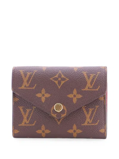 Pre-owned Louis Vuitton Victorine Wallet Monogram Canvas Small Wallets In Brown