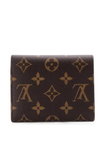 Pre-owned Louis Vuitton Victorine Wallet Monogram Canvas Small Wallets In Brown