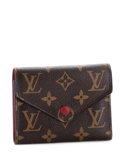 Pre-owned Louis Vuitton Victorine Wallet Monogram Canvas Small Wallets In Brown